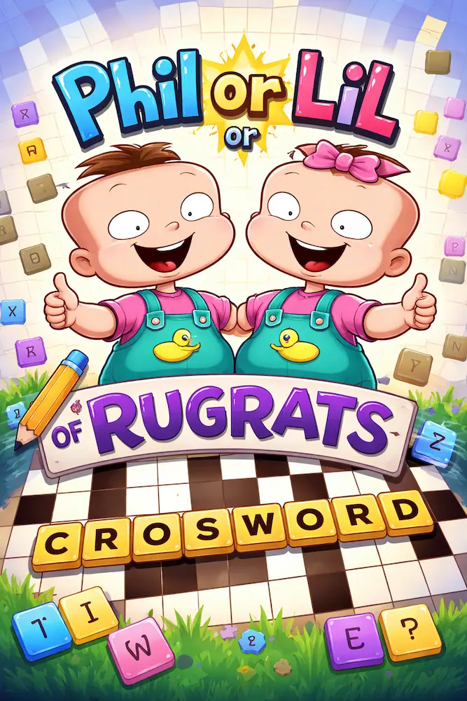 Phil or Lil of Rugrats Crossword